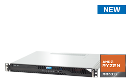 Server - Rack Server - 1U - RECT™ RS-8528C SHORTY - Short 1U Rack Server with all-new AMD Ryzen™ 7000 CPUs