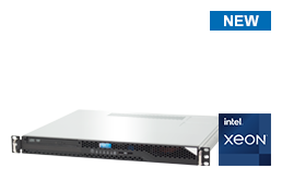 Server - Rack Server - 1U - RECT™ RS-8573C SHORTY - Short 1U Rack Server with all-new Intel Xeon E-2400 Processors