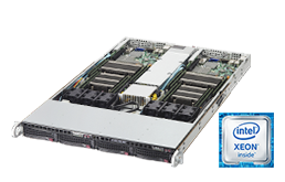 Server - Rack Server - Twin / Multinode - RECT™ RS-8585R4-Twin - 1HE Rack Server mit zwei Intel Xeon E5-v4 Systemen