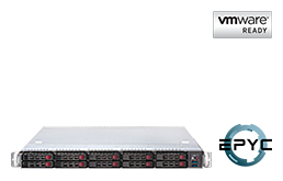 Virtualization - VMware - RS-8535VR10 - 1U Rack Server with single AMD EPYC Milan CPU up to 64 Cores